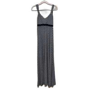 White House Black Market Sleeveless Striped Maxi Dress Womens XXS Stretch Jersey